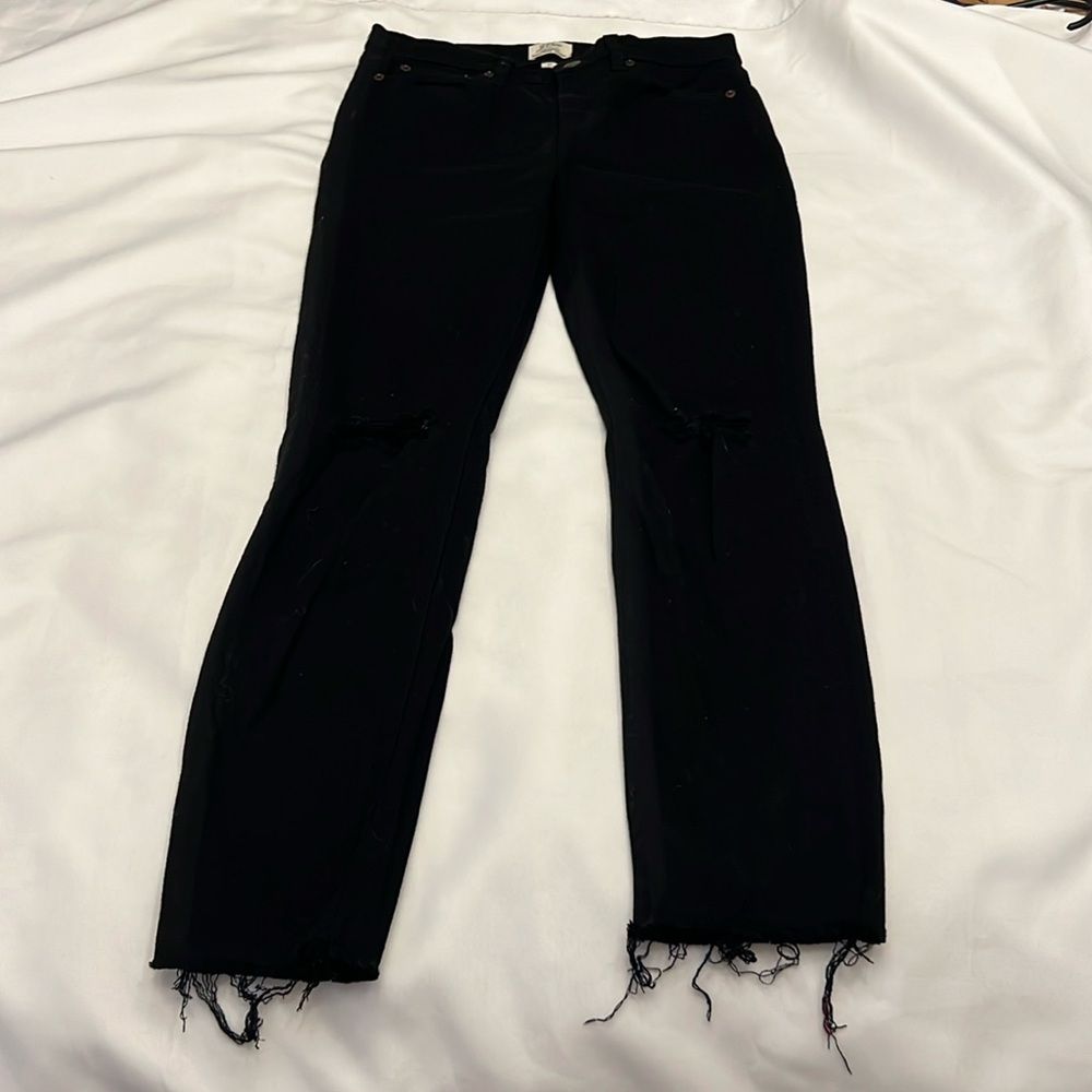 J Crew Lookout high rise skinny black jeans size 27